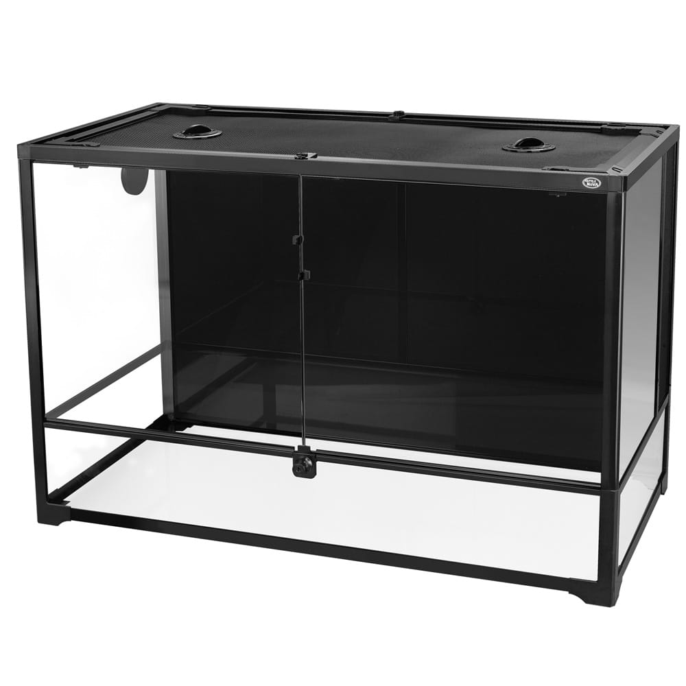 Terrarium 90x45x60cm Reptile Nova - Szklane, Zdejmowana Pokrywa, Metalowa Siatka Wentylacyjna